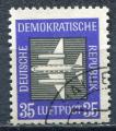 Timbre  ALLEMAGNE RDA  PA  1957  Obl   N 03   Y&T  