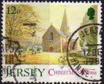 Jersey 1988 - Nol/Xmas, Eglise/Church : St Clement, obl. - YT 447 / SG 458 