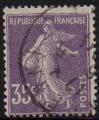 142 - Semeuse 35c violet - oblitr - anne 1907