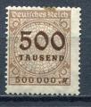 Timbre ALLEMAGNE Empire  1923 Neuf **  N 294 Filigrane B  Y&T 
