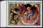 Timbre PA neuf ** n 68Yvert) Gabon 1968 - Tableau de Juan Mates