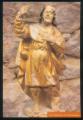 CPM neuve Statue PELERIN DE SAINT JACQUES Exposition le Gers Jacquaire ABBAYE DE FLARAN ( religion )