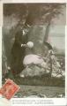 1908 Homme et femme  avec oeufs plus gros l'amor Chamond Loire   - ref 92