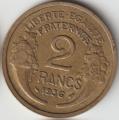 2 Francs Morlon bronze-alu 1936