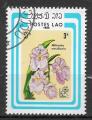 LAOS - 1985 - Yt n 647 - Ob - Orchides ; miltonia vexillaria
