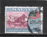 Timbre Malaisie Oblitr / Fdration de Malaya / 1957 / Y&T N82.
