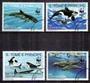 St Thomas 1992 Animaux Sauvages (44) srie complte Yv 1080  1083 oblitr used