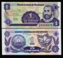 **   NICARAGUA     1  centavo de Cordoba   1991   p-167a    UNC   **