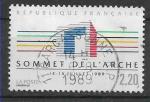 1989 FRANCE 2600 oblitr,cachet rond, sommet de l'arche
