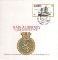 Alderney (Aurigny) 1990 - HMS Alderney 1738, 14 p, 1er Jour/FDC  - YT 43/SG 42 