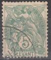 AS45 - Anne 1912 - Yvert n 13 - Type Blanc (Cachet Constatinople-Pera 1912)