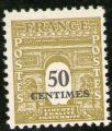 **   FRANCE     50 c   1945   YT -704   " Arc de Triomphe "  (N)   **
