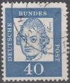 Allemagne - 1961/64 - Yt n 228 - Ob - Allemands clbres ; Gotthold Lessing
