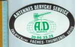 DERYCKE SERVICE - Autocollant // ANTENNES // TV // FACHES - THUMESNIL