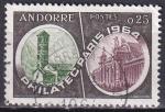 andorre franais - n 171  obliter - 1964