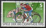 ALLEMAGNE (RDA) N 1803 o Y&T 1976 21 Jeux Olympiques de Montral (course cyclis