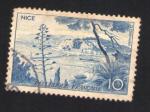 France 1955 Oblitration ronde Used Stamp vue de Nice Thme Tourisme Y&T 1038
