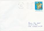 Lettre avec cachet "M/S Marie Christine" au verso - timbre N2662 IGN - OMEC