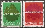 norvege - n 641/642  la paire neuve** - 1974
