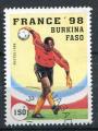 Timbre du BURKINA FASO 1996  Obl  N 996  Y&T  Football