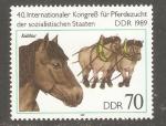 German Democratic Republic - Scott 2762 mint   horwe / cheval