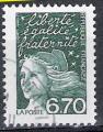 France Luquet 1997; Y&T n 3098; 6,70F vert fonc