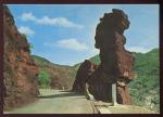 CPM 06 Route des Gorges de Daluis " La Gardienne " taille dans les schistes 