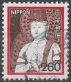 JAPON - 1981 - Yt n 1357 - Ob - Statue en bois de Bouddha