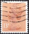 GRANDE BRETAGNE - 1984 - Yt n 1140 - Ob - Type Machin 13p brun rose