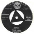 SP 45 RPM (7")   Perez Prado    "  Patricia  "  Angleterre