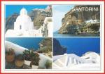 Grce - Santorini - Carte neuve TBE