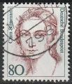 Timbre oblitr n 1137(Yvert) Allemagne 1986 - Clara Schumann