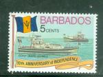 Barbade1976 Y&T 421 obl Transport maritime