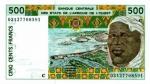 Afrique De l'Ouest Burkina Faso 2002 billet 500 francs pick 310m neuf UNC