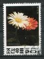 Timbre de COREE du NORD 1991 Obl  N 2244  Y&T  Fleurs