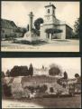 2 cartes Divonne Les Bains - L'Eglise LL - Le chateau   A. Baud Annecy          