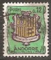 andorre franais - n 155A  obliter - 1961/71 (tache au verso)
