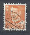 DANEMARK - 1948/53 - Yt n 331A - Ob - Roi Frdrik IX 80o jaune orange ; king