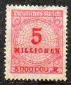 Allemagne Yvert N298 oblitr 1923
