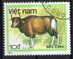 Vietnam 1988; Y&T n 876, 10d, faune, bos bateng