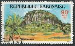 Timbre oblitr n 569(Yvert) Gabon 1984 - Paysage, Medouneu