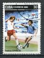 Timbre  CUBA  1982  Obl  N  2388   Y&T  Football
