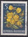 AUTRICHE - 1966 - Fleurs - Yvert 1047 Oblitr