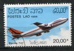 Timbre LAOS Rpublique 1986  Obl   N 713  Y&T  Avion Boeing 747