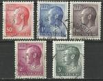 Luxembourg 1965; Y&T n 661  665; 5 timbres, Grand- Duc Jean
