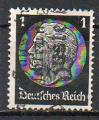 Allemagne Yvert N483 Oblitr HINDENBURG 1 DM 1933 