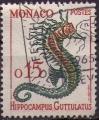 Monaco : Y.T. 540 - Hippocampus guttulatus - oblitr - anne 1960  