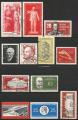 RDA 1960 - Lot de 12 timbres Oblitrs + 2 MNH