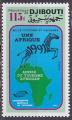 Timbre neuf ** n 671(Yvert) Djibouti 1991 - Anne du tourisme africain, zbre