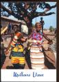 CPM anime Afrique Folklore Costumes Meilleurs Voeux